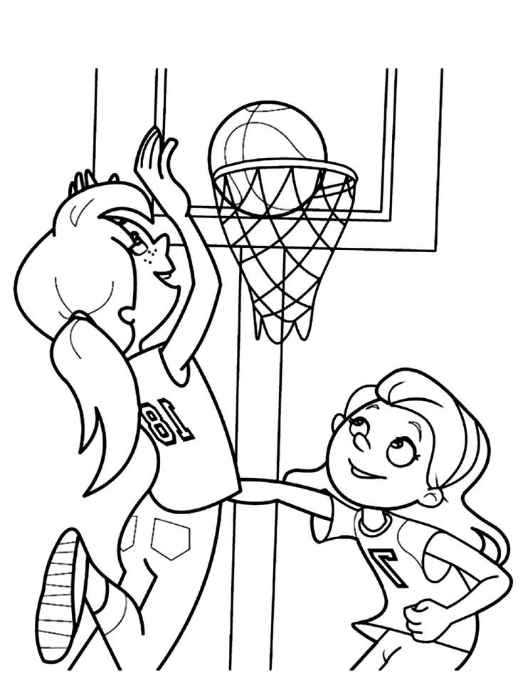 Basketball Coloring Pages for Kids: Free Downloads