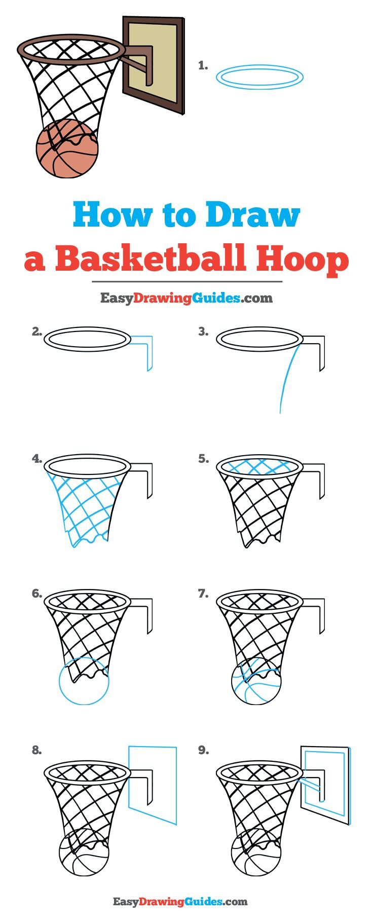 Basketball Hoop Drawing: Easy Step-by-Step Guide