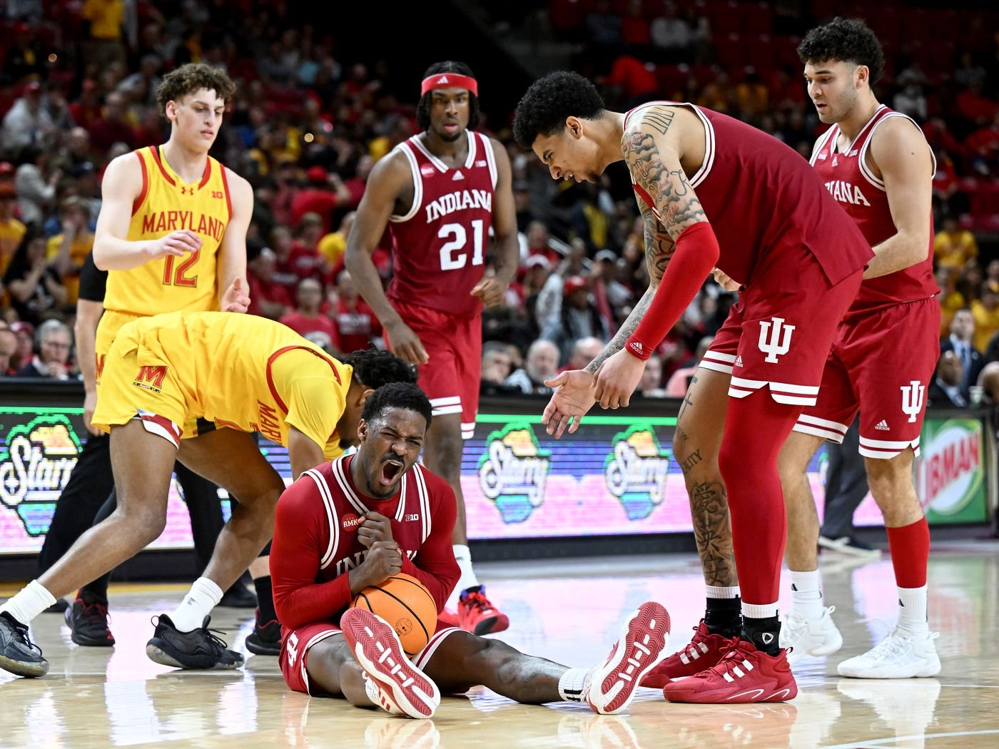 Indiana Hoosiers vs Maryland Terrapins: Men's Basketball Stats