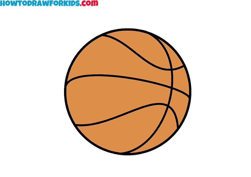 Easy Basketball Drawing: Step-by-Step for Beginners