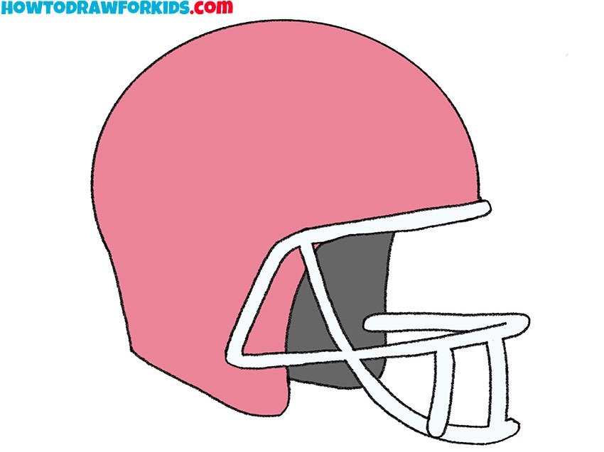 Football Helmet Drawing: Easy Tutorial for Beginners