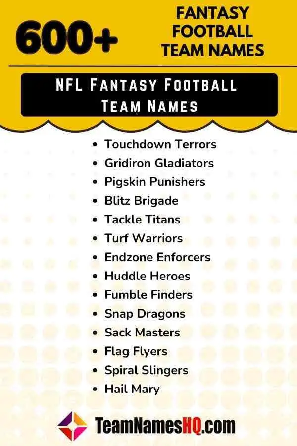 Fantasy Football Team Names 2024: Creative Ideas
