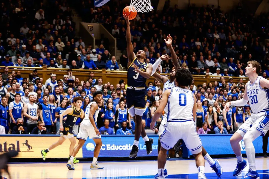 Duke Blue Devils vs Notre Dame Fighting Irish: Men's Basketball Player Stats
