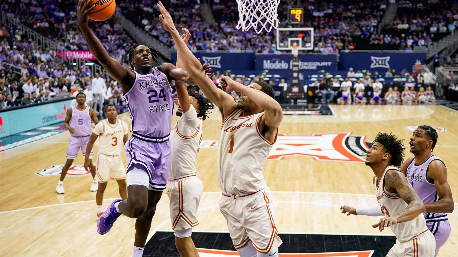 Kansas State Wildcats vs Kansas Jayhawks: Men's Basketball Player Stats