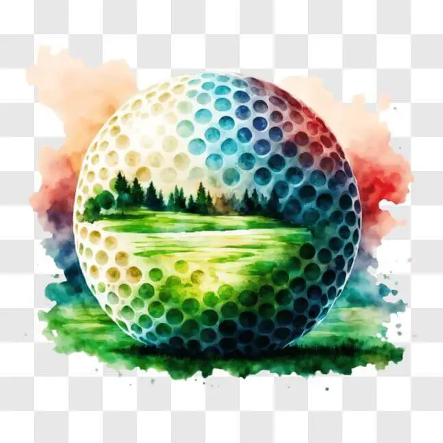 Golf Ball Drawing: Creative Illustrations for Golf Lovers