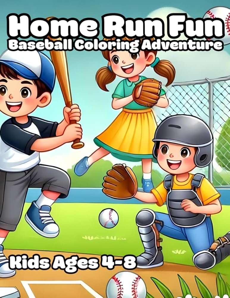 Delightful Baseball Coloring Pages: A Creative Adventure for Young Fans