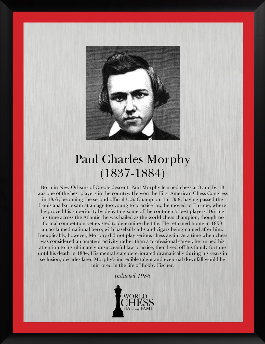 Paul Morphy - Life History