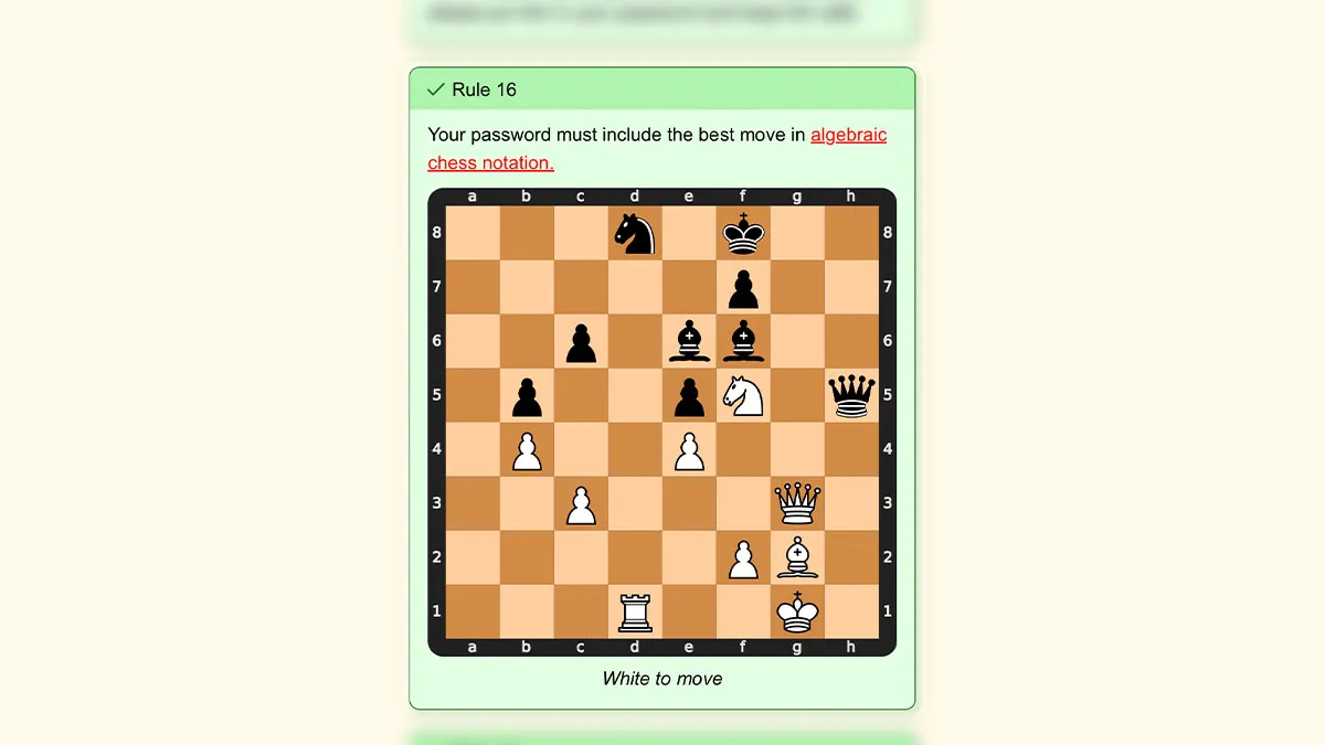 Best Chess Move in Password Game: How to Solve the Puzzle