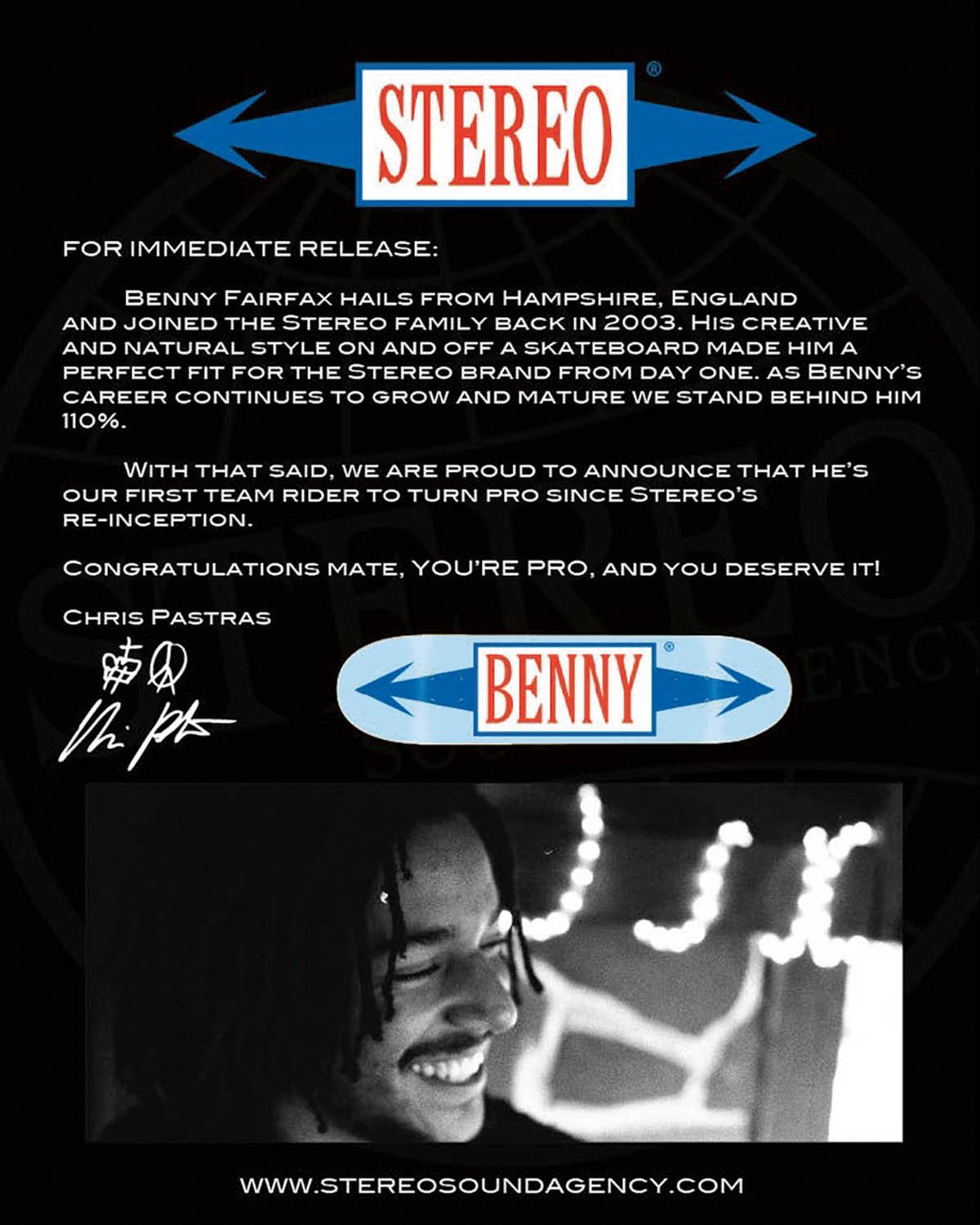 Benny Fairfax - Life History