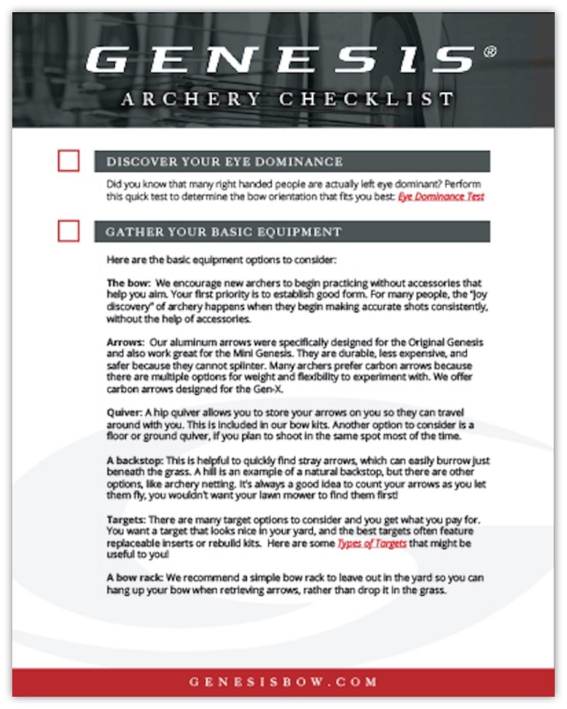Genesis Archery: Bows for Beginners and Youth Archers